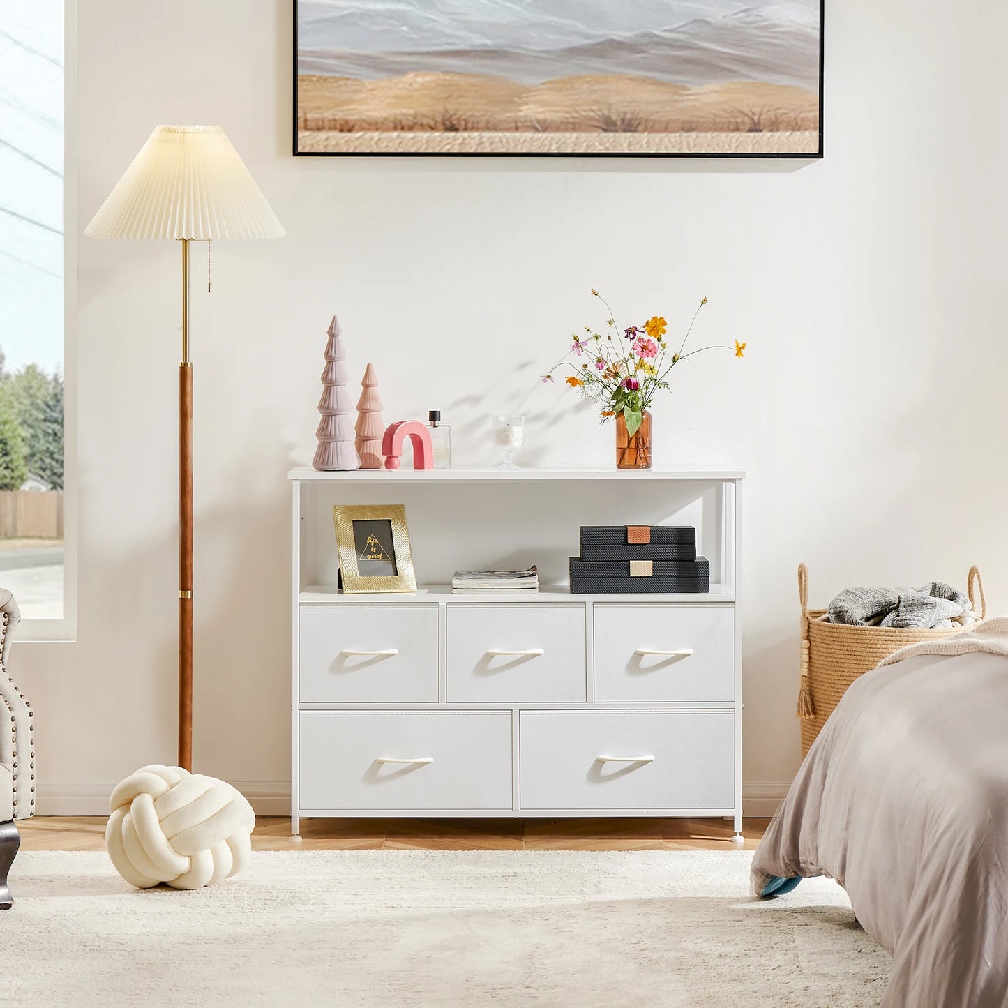 JHK Bedroom Wardrobe Cabinet With Drawers For Storage