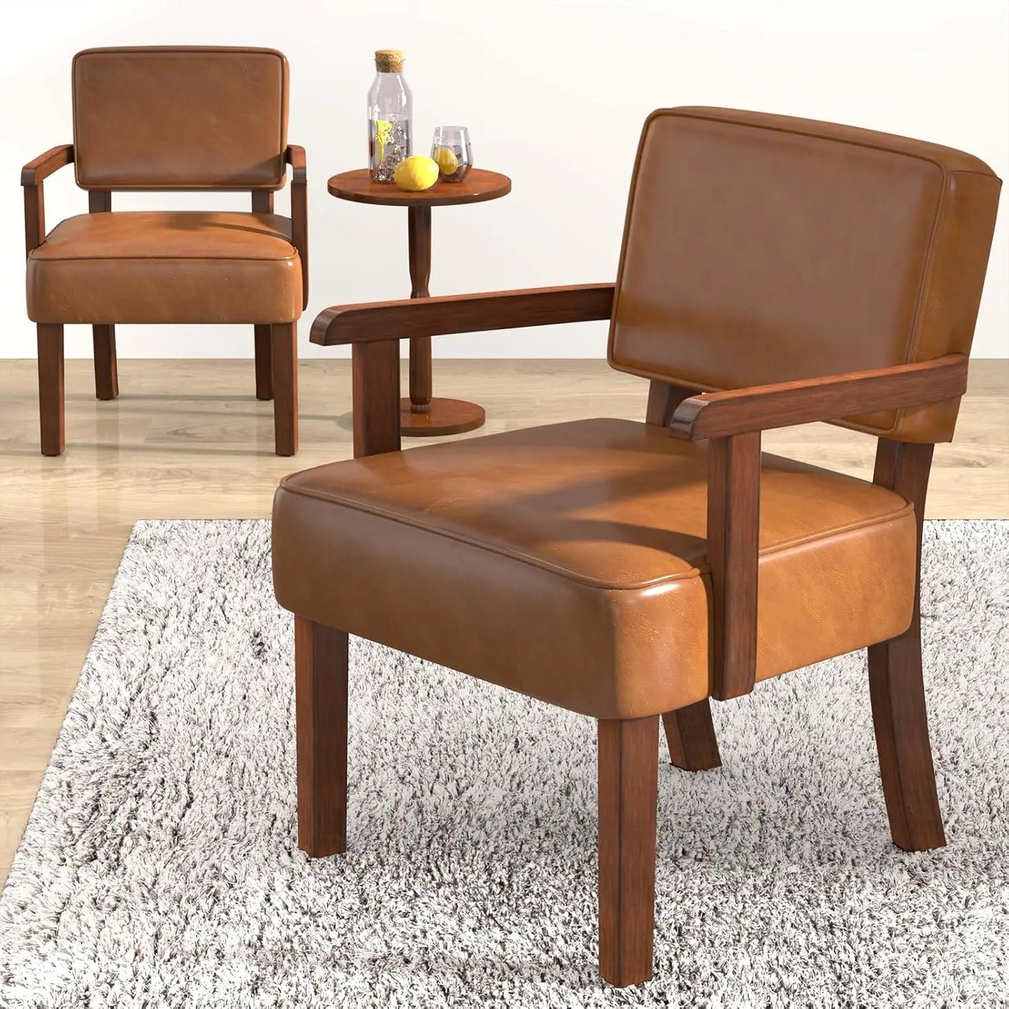 Accent Chair Set Of 2 With Table Living Room Chairs
