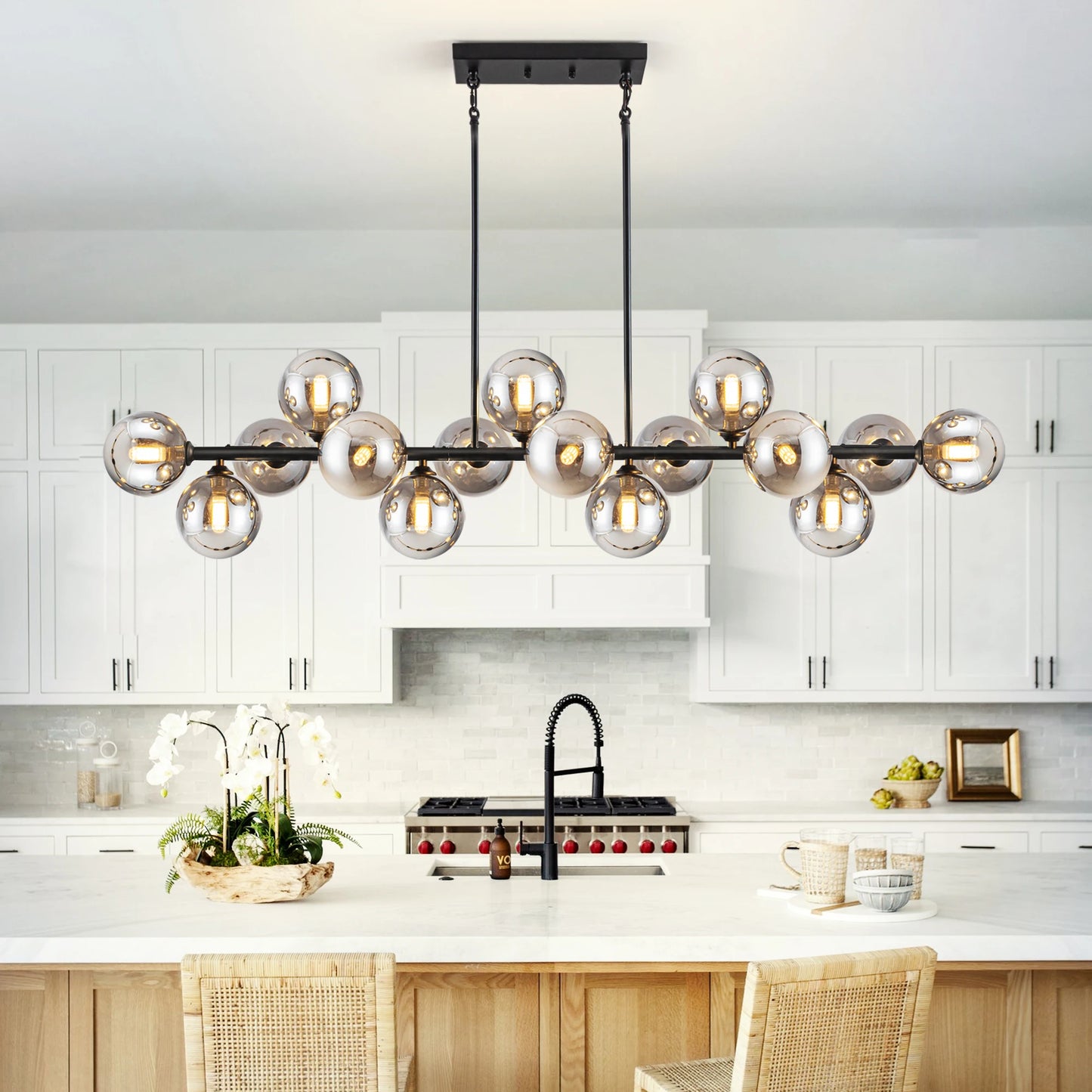 Mid Century Modern Sputnik Chandelier 16 Lights For Dining Room