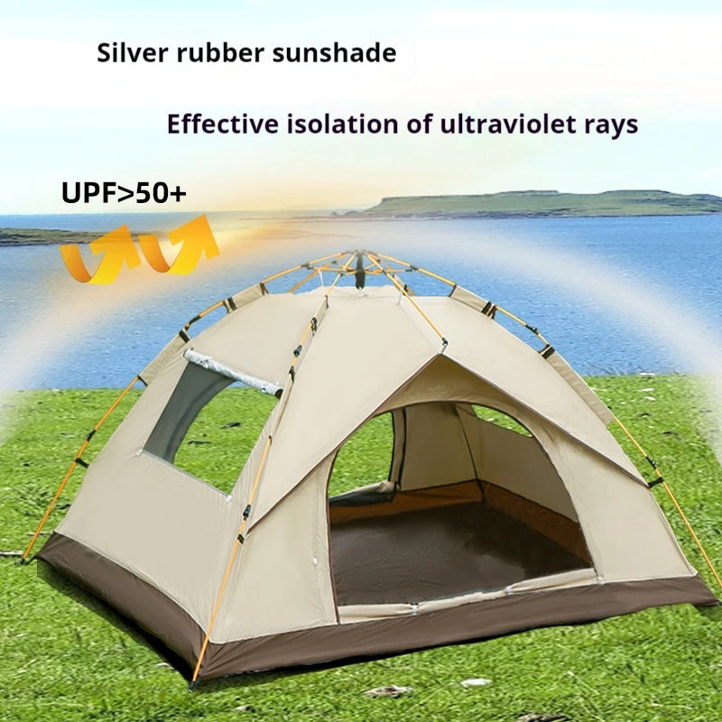 Pakicetus Quick Opening Outdoor Shelter Sunshade Camping Tent Waterproof