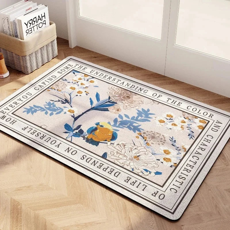 Diatomite Bath Mat Non Slip Absorbent Quick Dry Bathroom Rug