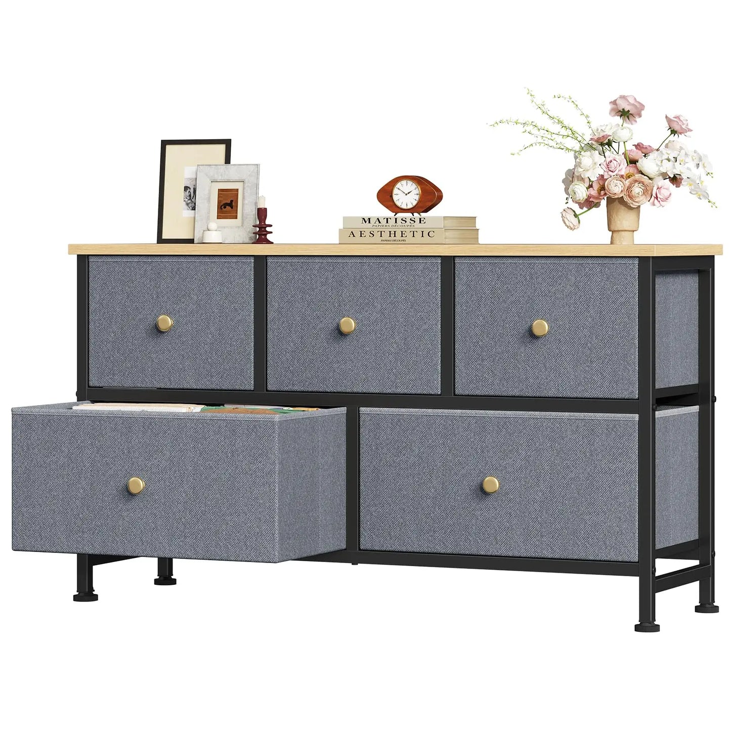 Frame 5 Drawer Dresser Bedroom Closet Organizer Furniture