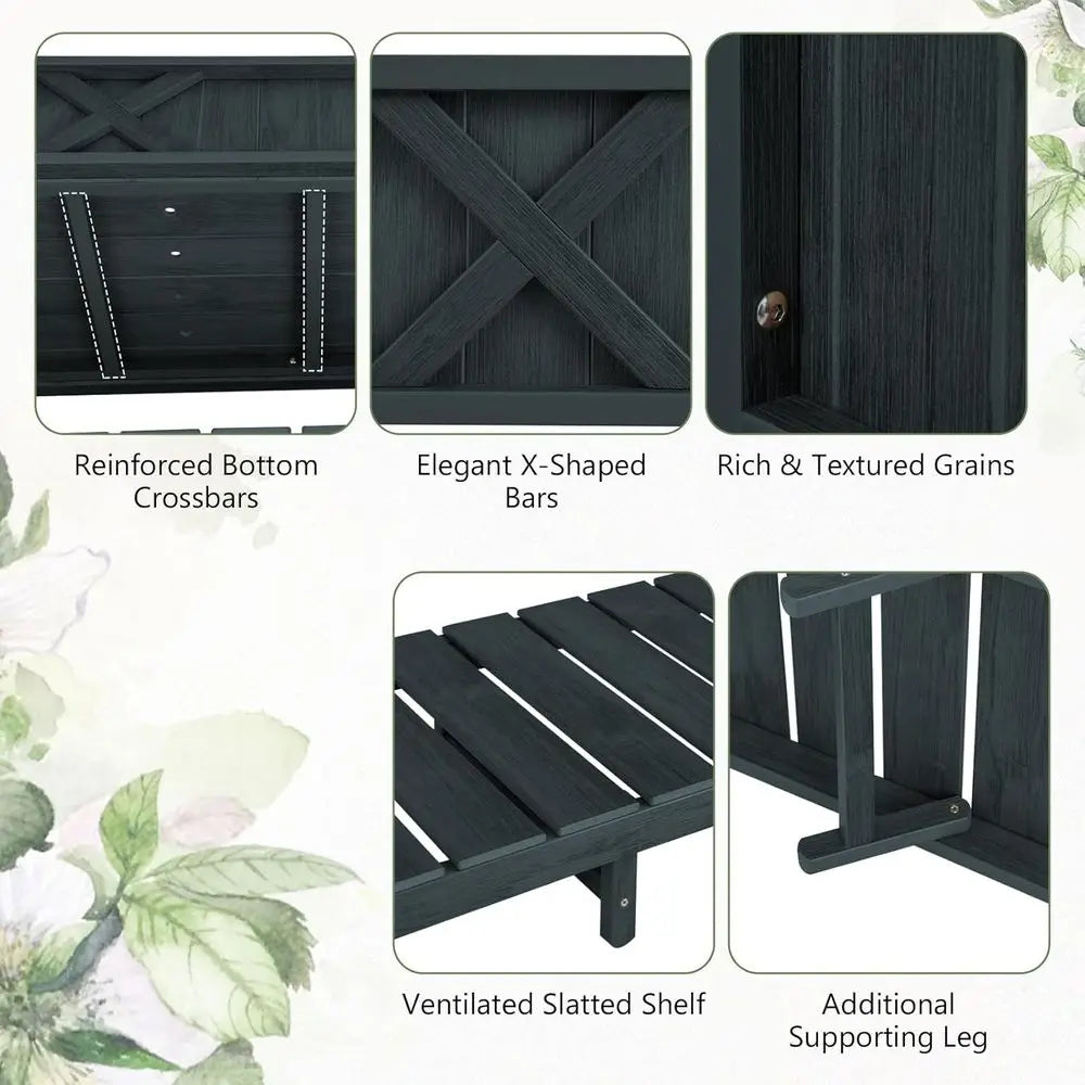 Elevated HIPS Garden Bed With Legs And Drainage For Outdoors