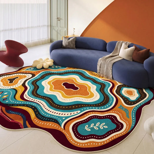 Dopamine Color Bedroom Decor Soft Carpet Large Area Carpets for Living Room Washable Lounge Floor Mat Anti-slip Cloakroom Rug