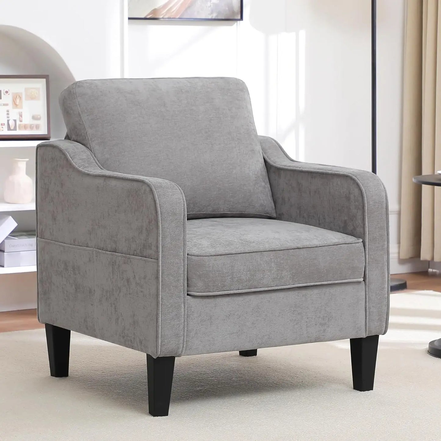 MOYU Accent Chair Living Room Modern Upholstered Armchair
