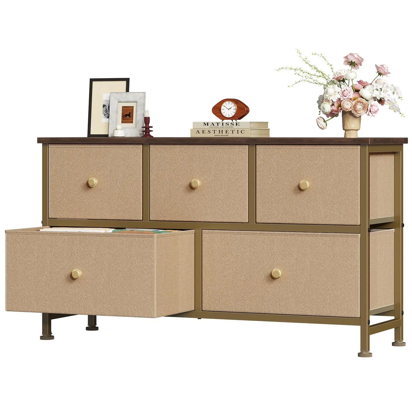 Frame 5 Drawer Dresser Bedroom Closet Organizer Furniture