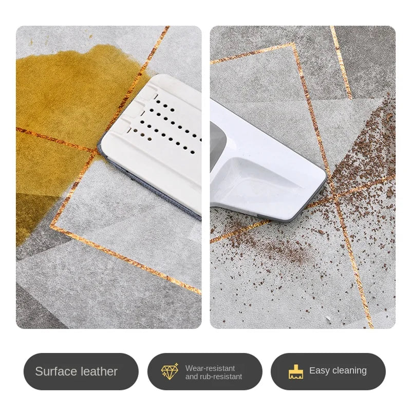 Modern Style Pvc Carpets Indoor Large Area Scrubable Carpet Bedroom Cloakroom Study Rugs Balcony Kitchen Waterproof Non-slip Rug
