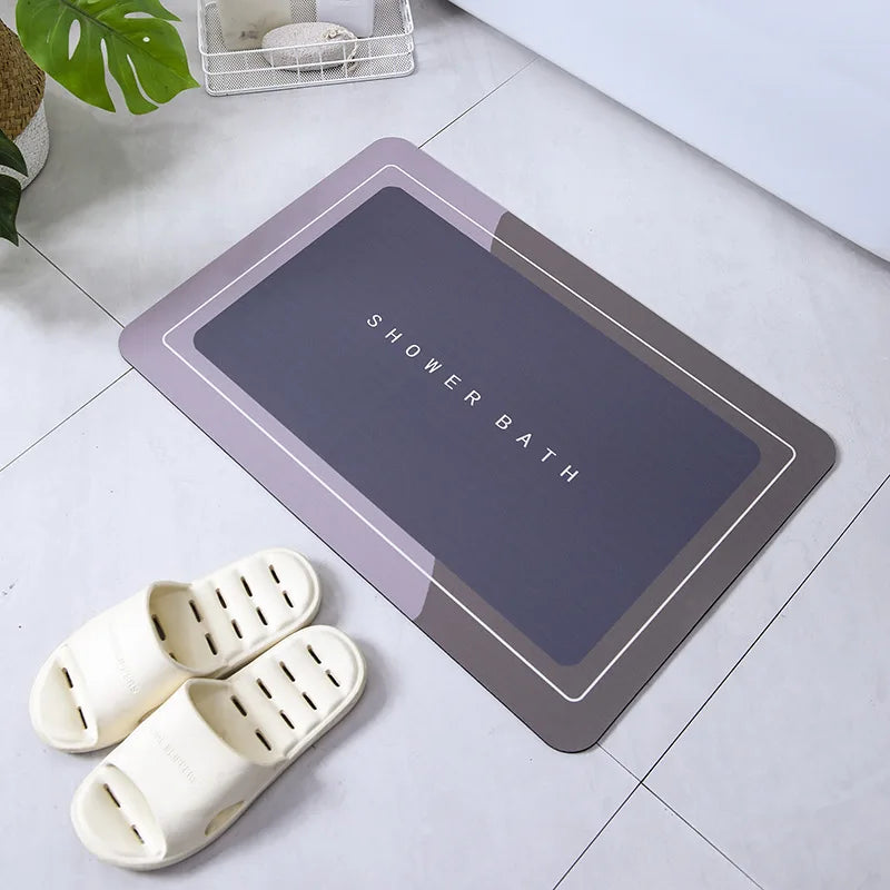 Absorbent Anti Slip Bathroom Mat For Shower And Bathtub Floors