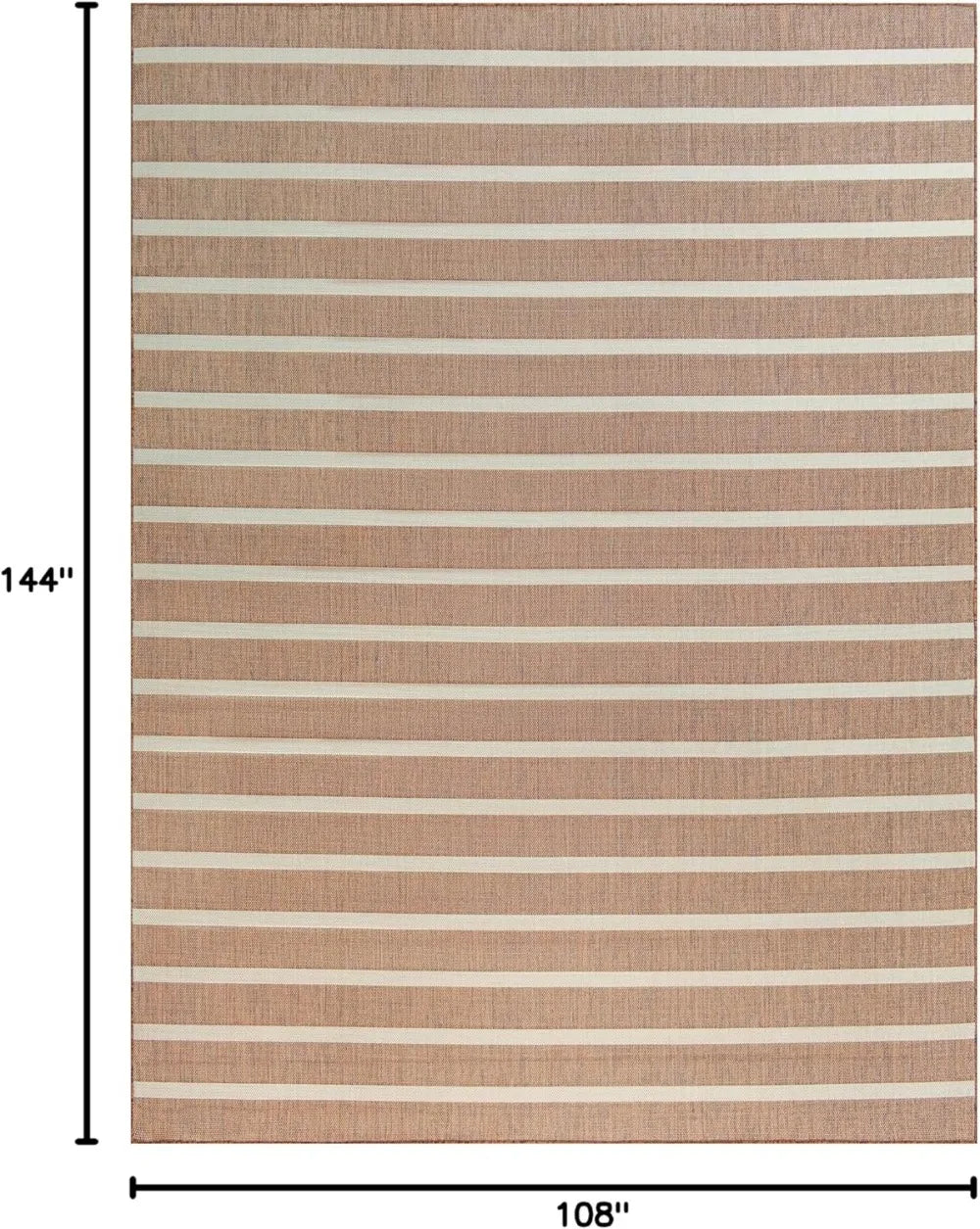 Jute Area Rug Non Shedding Easy Clean Living Room Durable