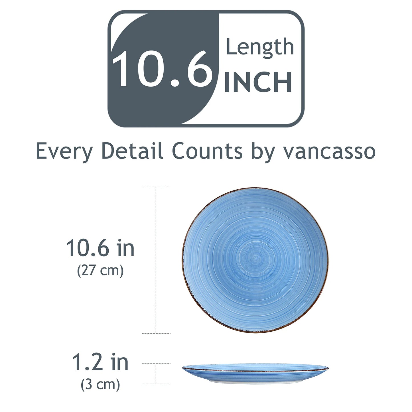 MALACASA Bonita Dinner Plate Set For Everyday Dining