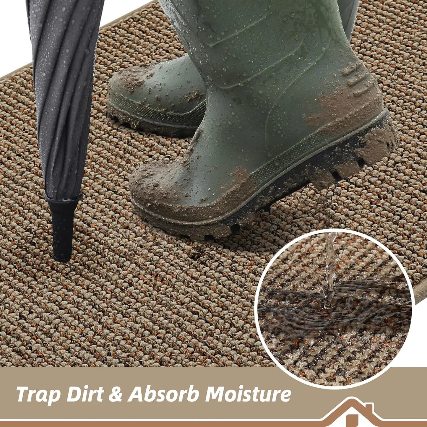 Dirt Trapper Door Mat Indoor Entrance Doormat Non Slip Washable