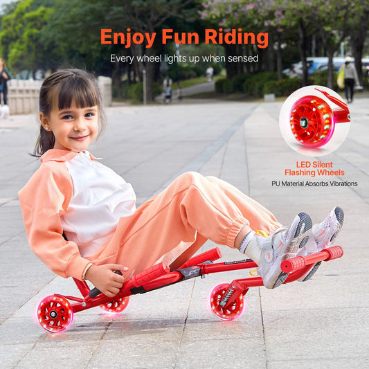 SucceBuy ZigZag Ride On Drift Car For Indoor Outdoor Play
