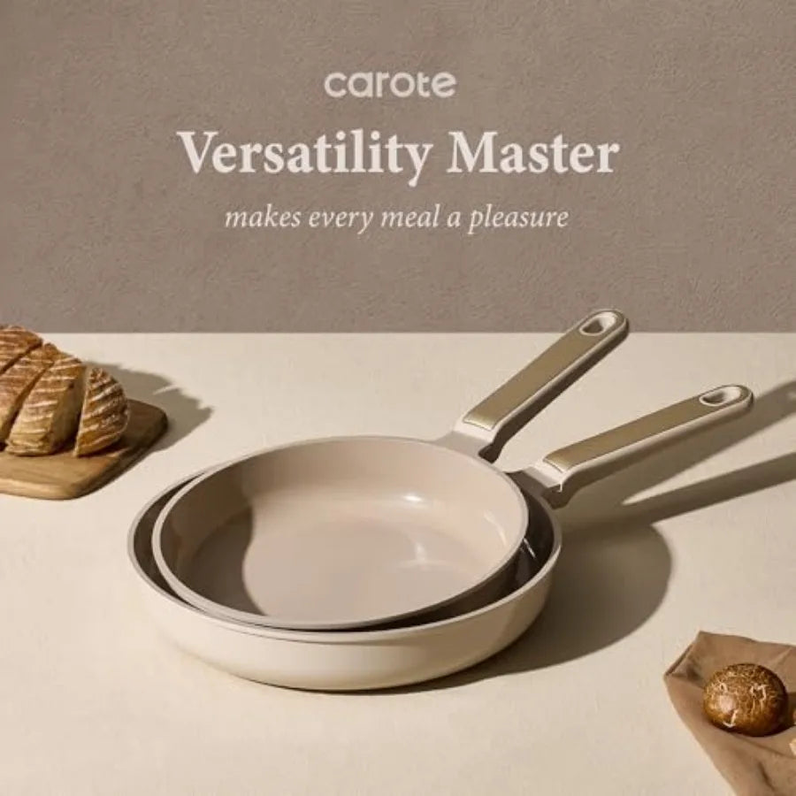Ceramic Nonstick Cookware Set 14 Piece PFAS Free Non Toxic