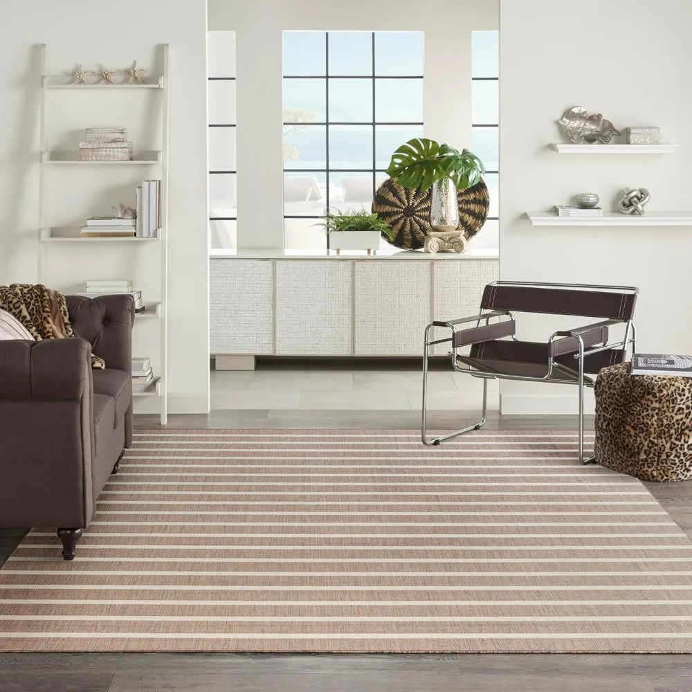 Jute Area Rug Non Shedding Easy Clean Living Room Durable