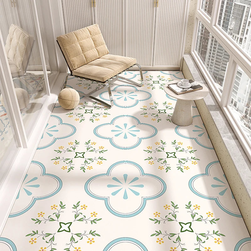 Modern Style Pvc Carpets Indoor Large Area Scrubable Carpet Bedroom Cloakroom Study Rugs Balcony Kitchen Waterproof Non-slip Rug
