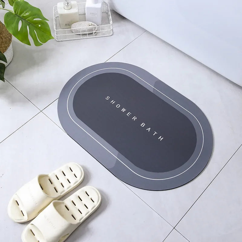 Absorbent Anti Slip Bathroom Mat For Shower And Bathtub Floors