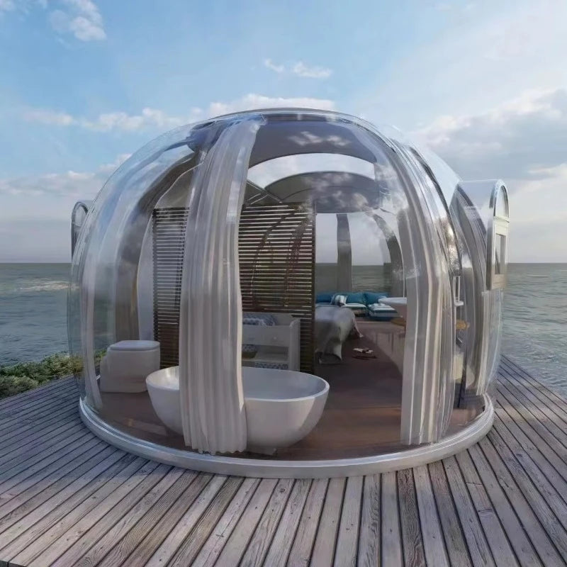 Luxury Prefab Dome House With Kitchen And Bathroom For Hotels
