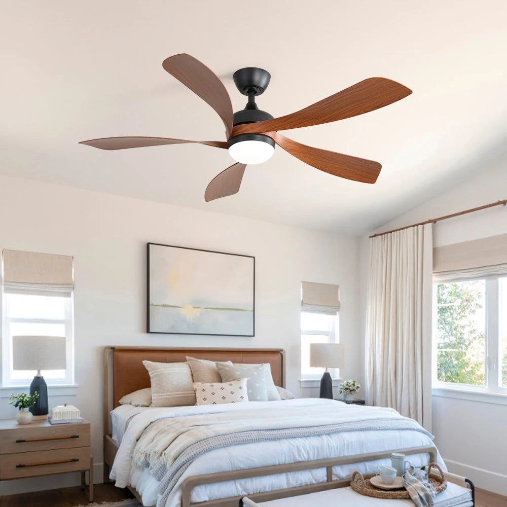 Sofucor 5-Blade LED DC Ceiling Fan With Remote Control