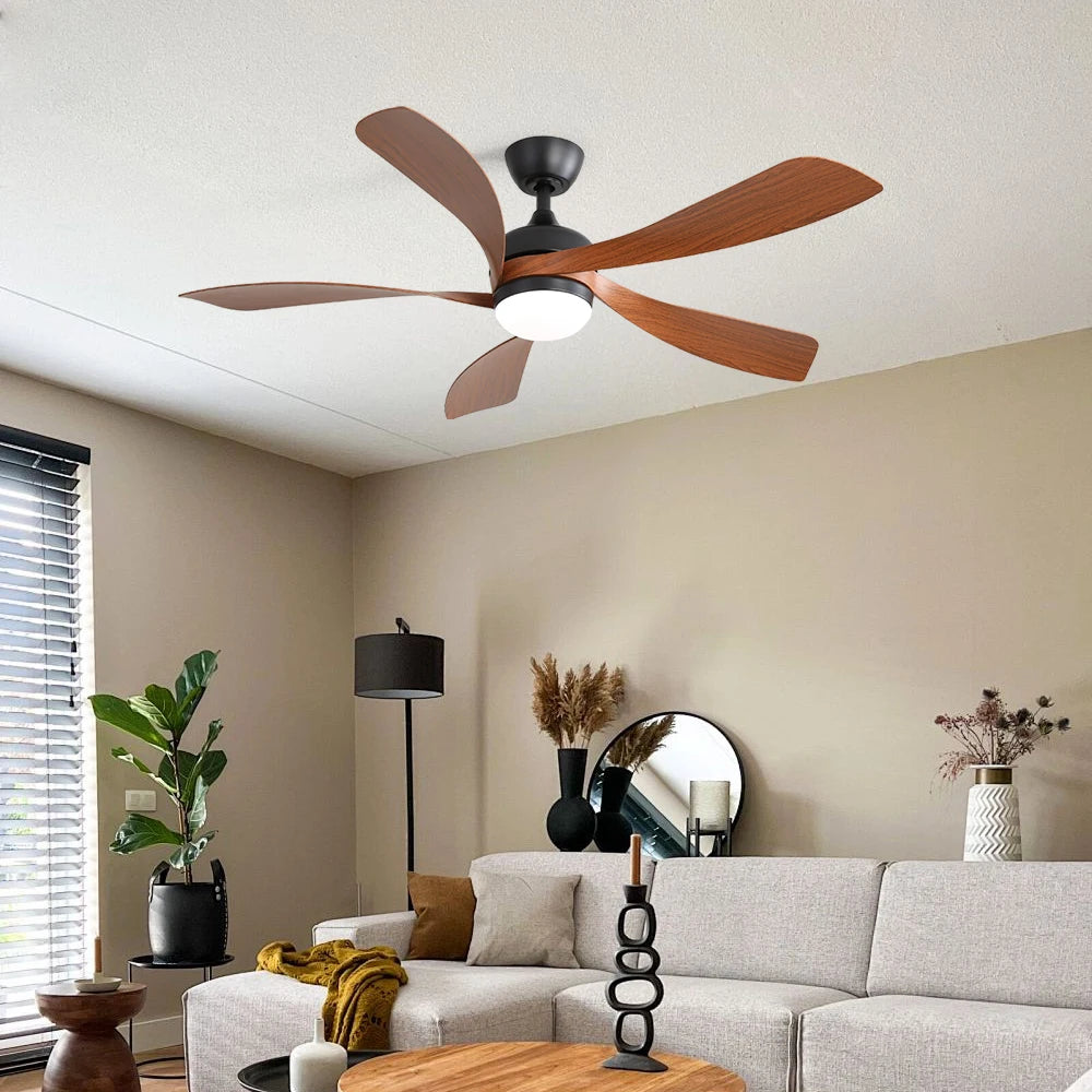 Sofucor 5-Blade LED DC Ceiling Fan With Remote Control