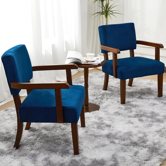 Accent Chair Set Of 2 With Table Living Room Chairs