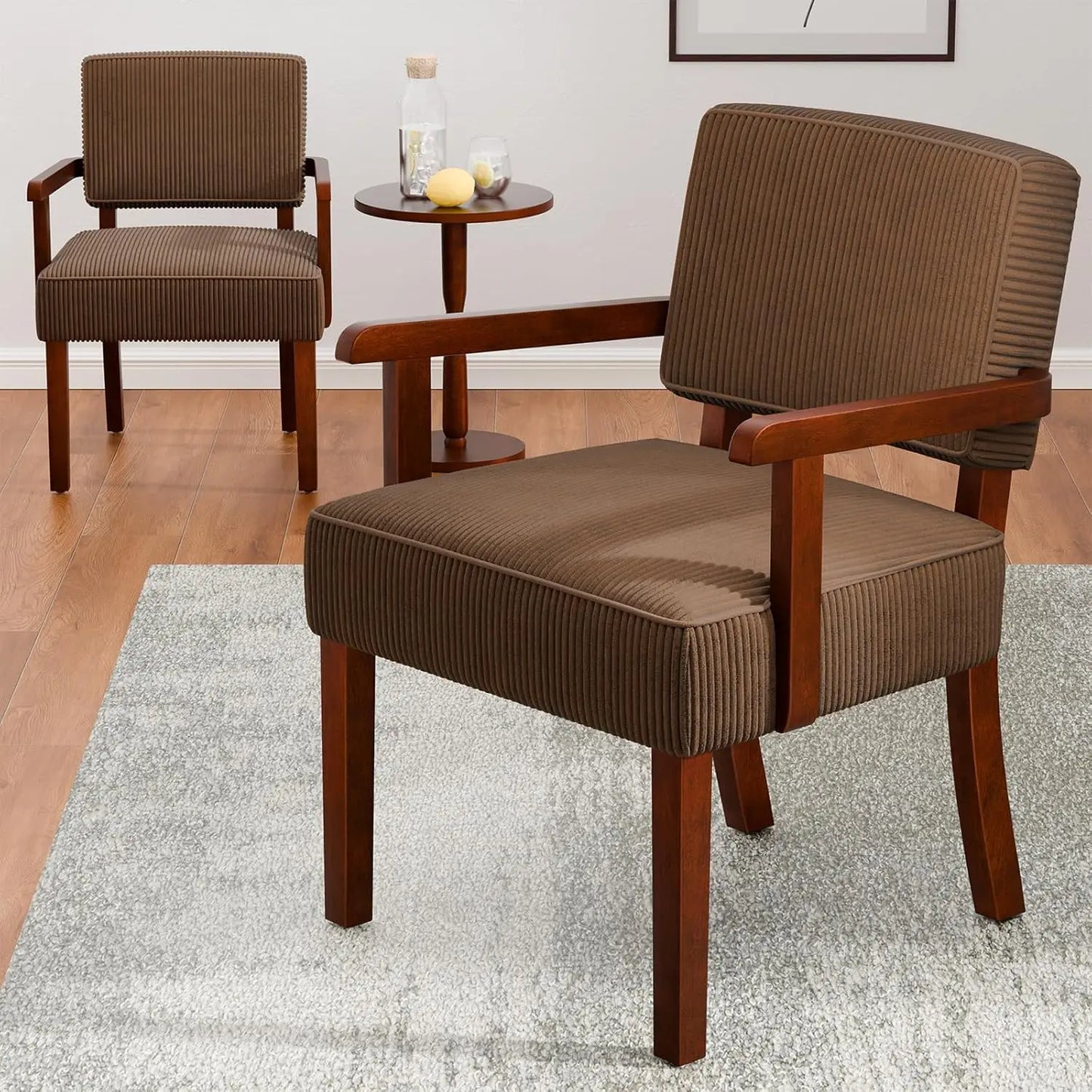 Accent Chair Set Of 2 With Table Living Room Chairs