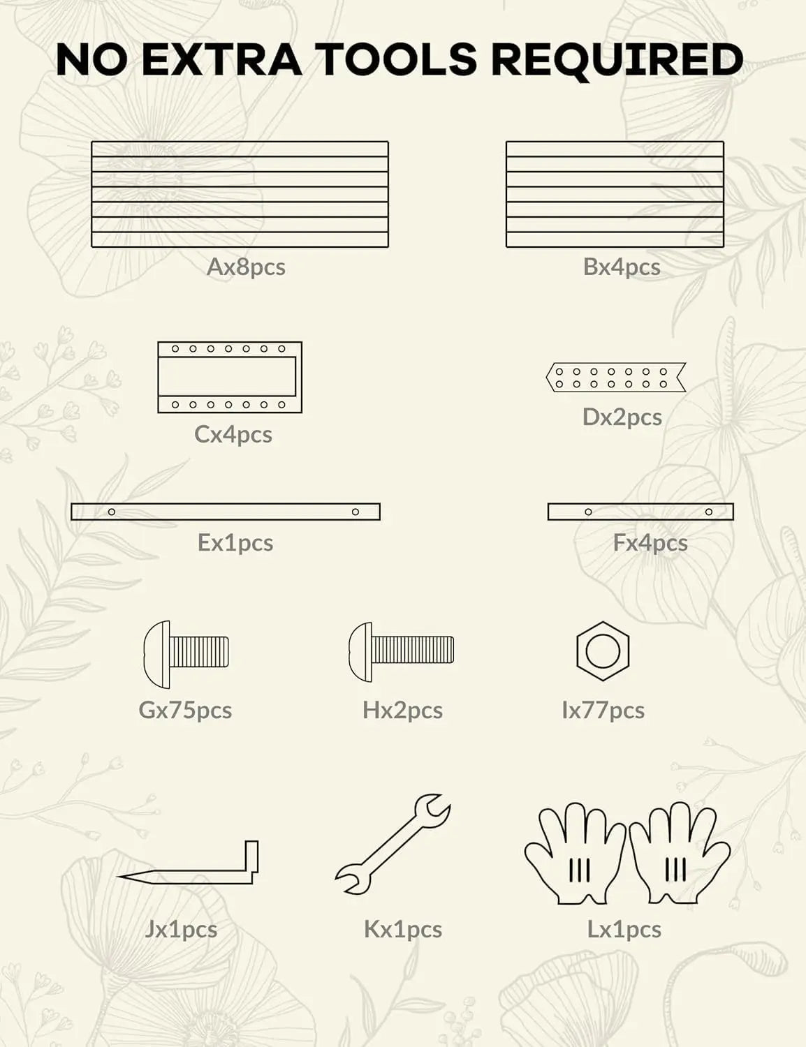 Studyset Outdoor Metal Raised Garden Bed For Vegetables And Herbs