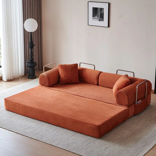 Corduroy Folding Convertible Sofa Bed Sleeper