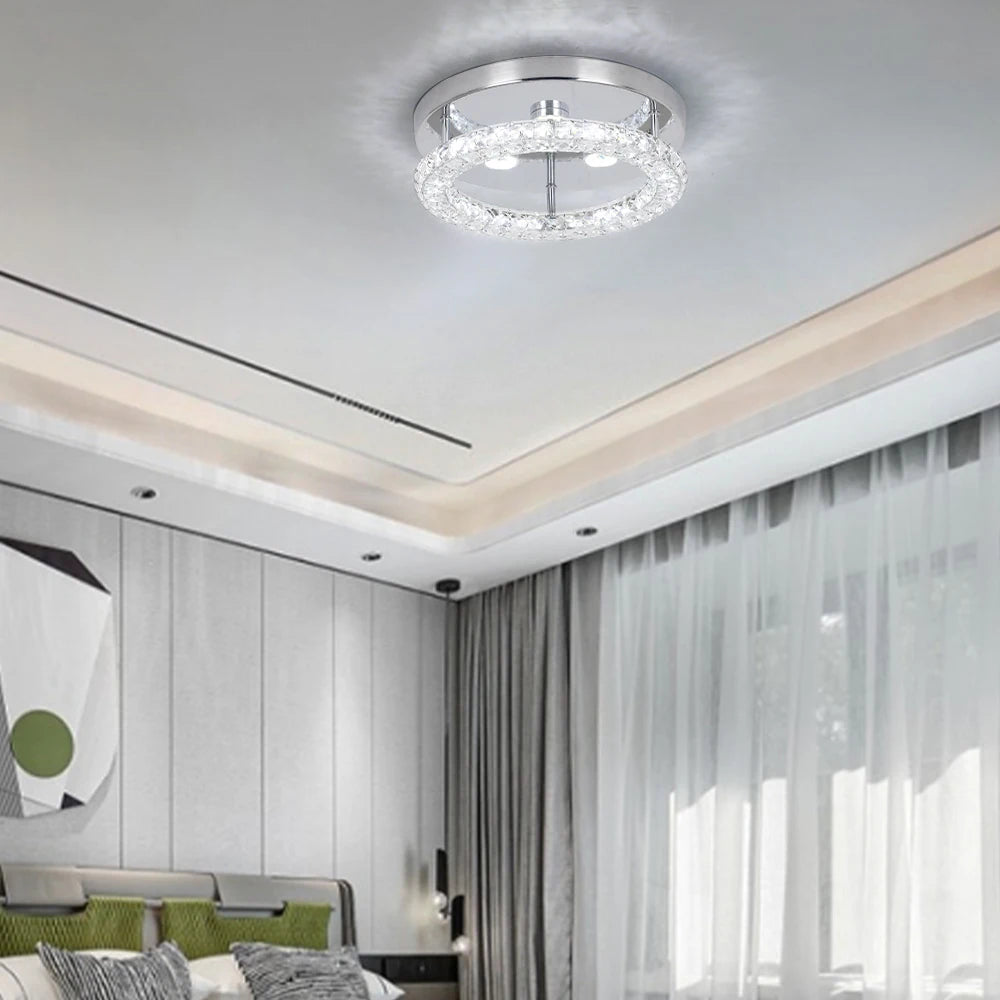 VETRULUS Crystal Chandelier Luxury Pendant Ceiling Lamp Led Light Living Room