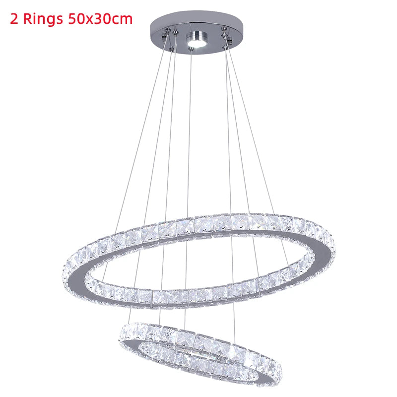 Crystal Pendant Lights Hanging Ceiling Lamps For Dining Room Nordic Modern Chandeliers For Living Room 2021 Indoor Lighting Home