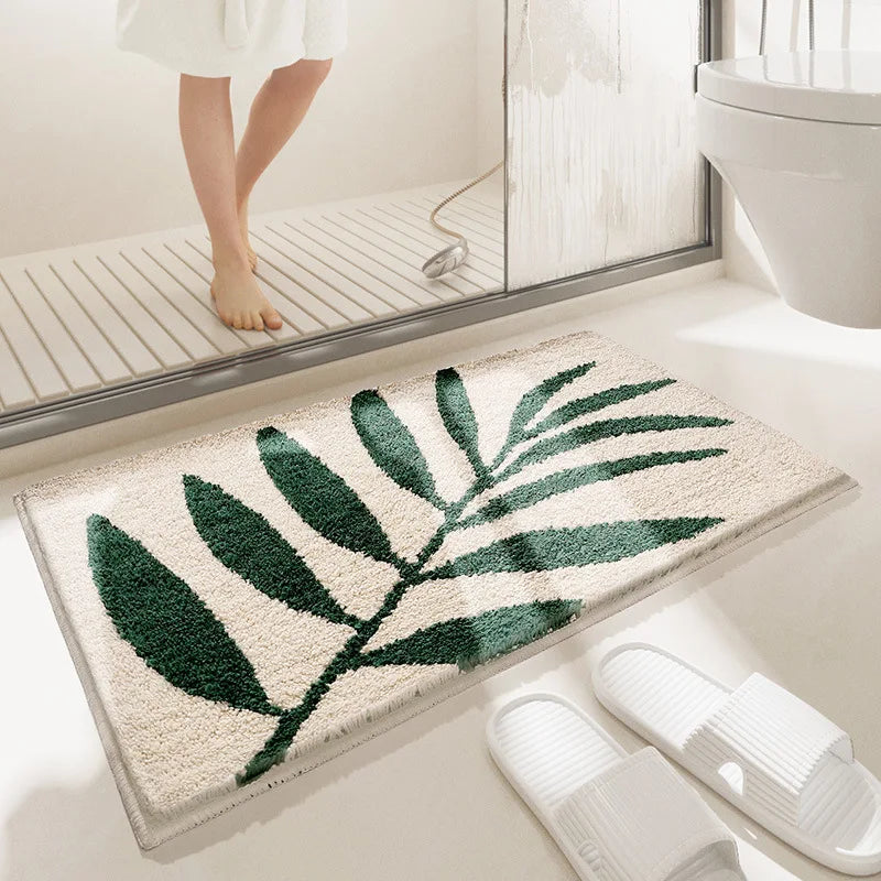 Soft Microfiber Bathroom Bath Mat Anti Slip Water Absorbent Rug