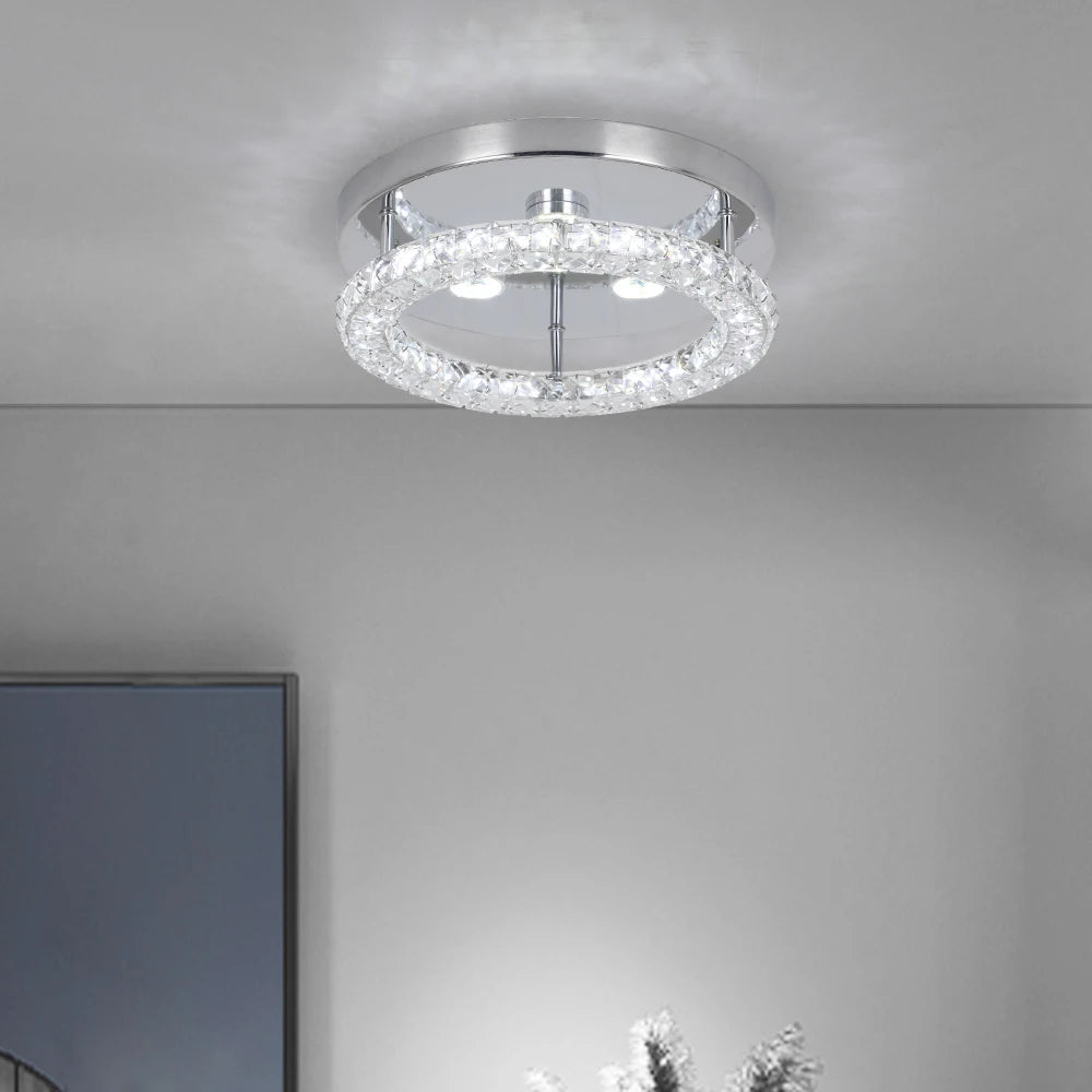 VETRULUS Crystal Chandelier Luxury Pendant Ceiling Lamp Led Light Living Room