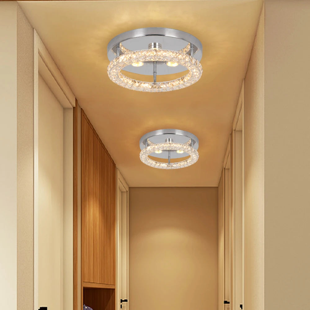 VETRULUS Crystal Chandelier Luxury Pendant Ceiling Lamp Led Light Living Room