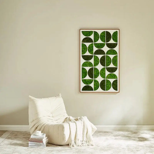 Metal Moony Moss Wall Art Decorative Home Decor for Unique Interior Design
