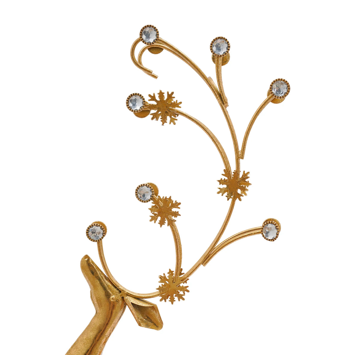 Metal Reindeer Figurine Art Deco Statue for Holiday Home Decor