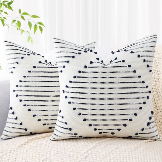 Boho Outdoor Pillow Covers Set of 2 for Sofa Patio