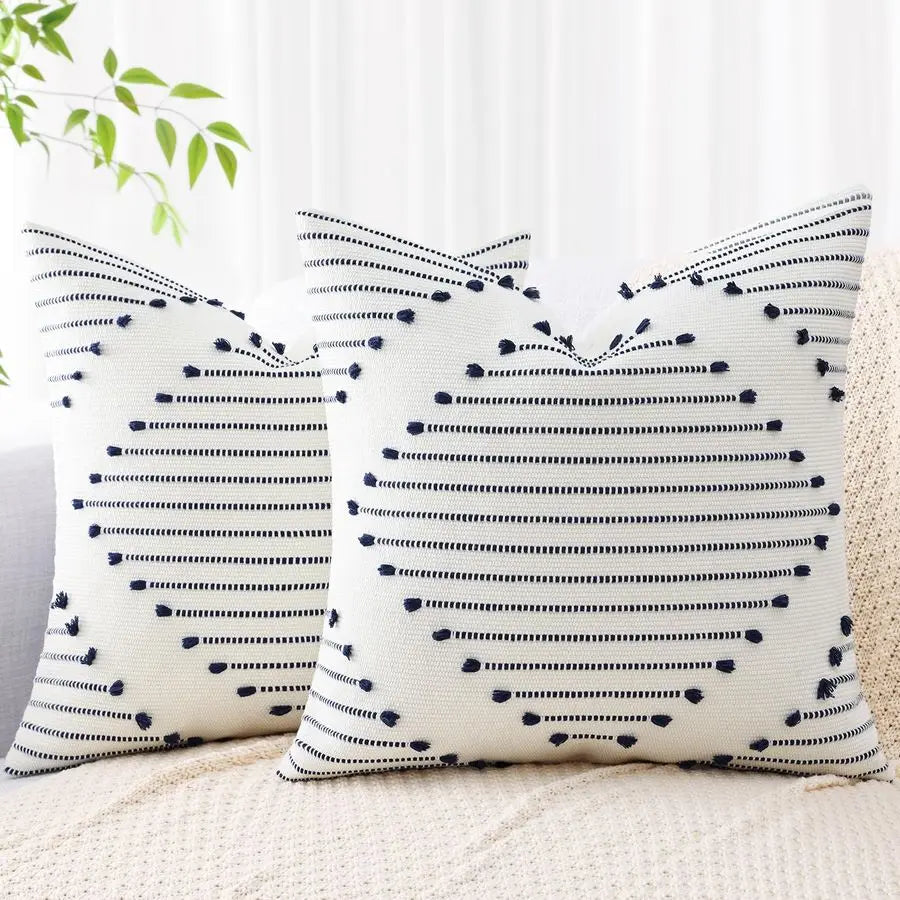 Boho Pillowcases Set of 2 for Sofa Living Room Decor