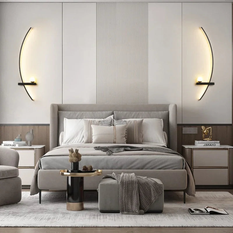 Modern Adjustable LED Wall Lamps Sconce Pair for Living Room