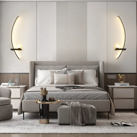 Modern Adjustable LED Wall Lamps Sconce Pair for Living Room