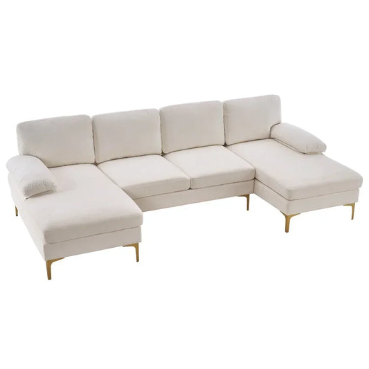 U Shaped 4 Seat Indoor Modular Sofa for Living Room
