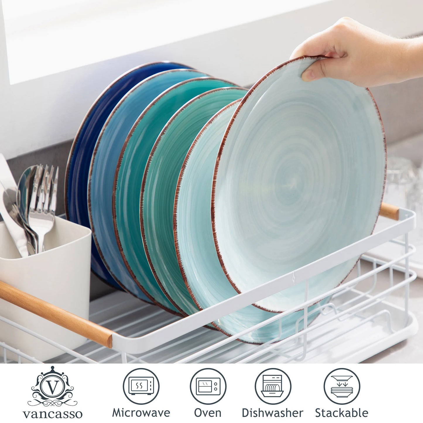 MALACASA Bonita Dinner Plate Set For Everyday Dining