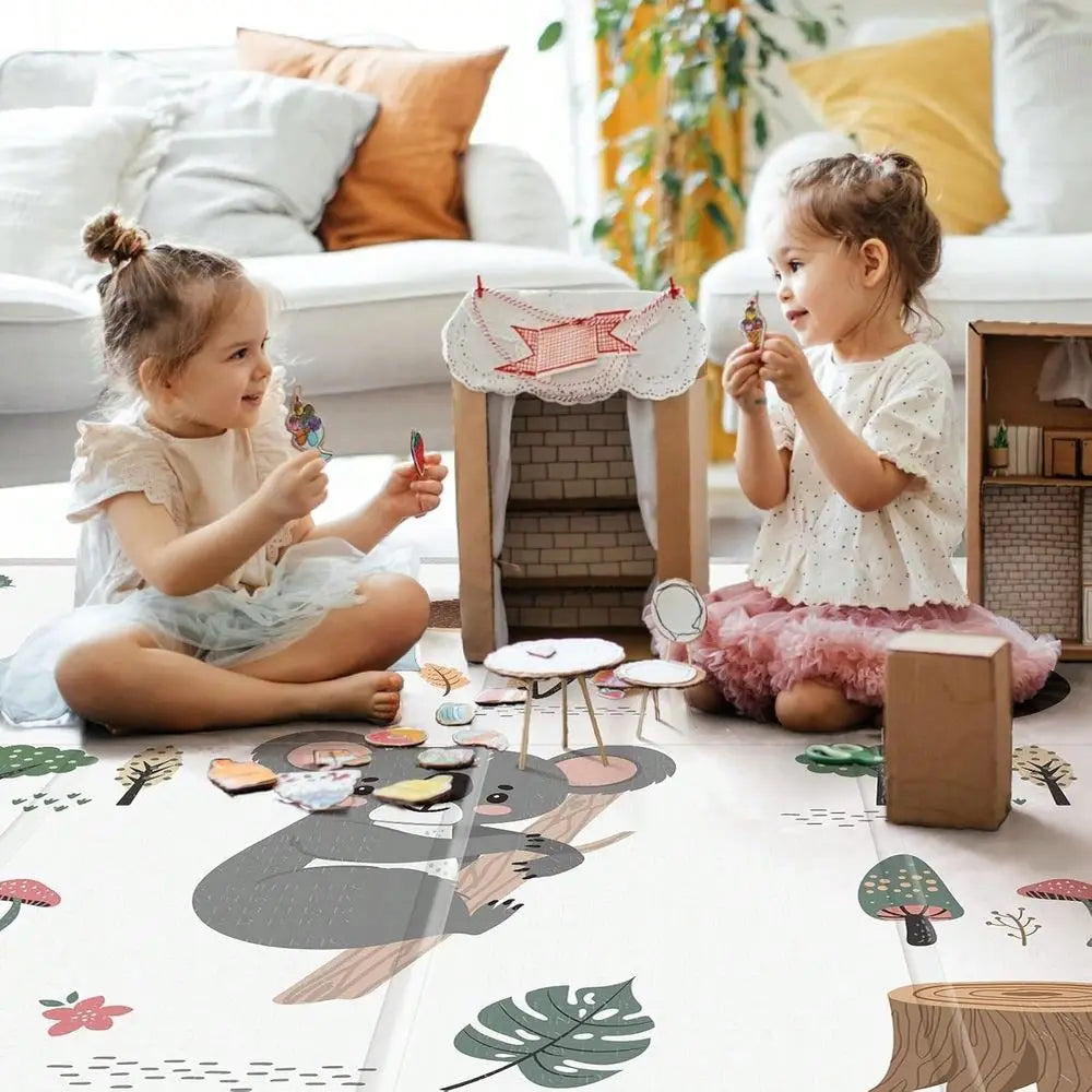 Reversible Foldable Foam Play Mat For Kids And Toddlers With Anti Slip