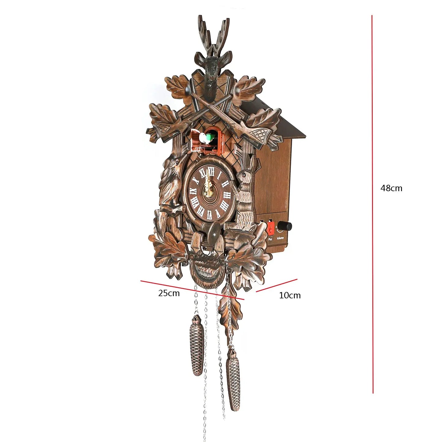 Cuckoo Wall Clock German Traditional Black Forest Style