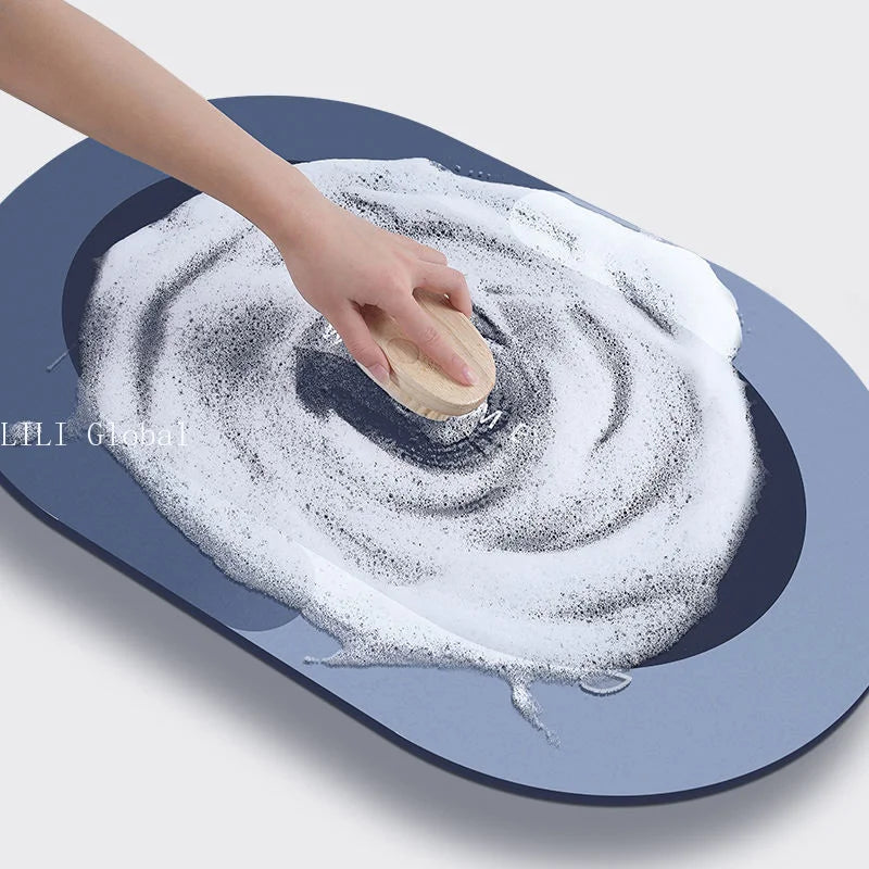 Absorbent Anti Slip Bathroom Mat For Shower And Bathtub Floors