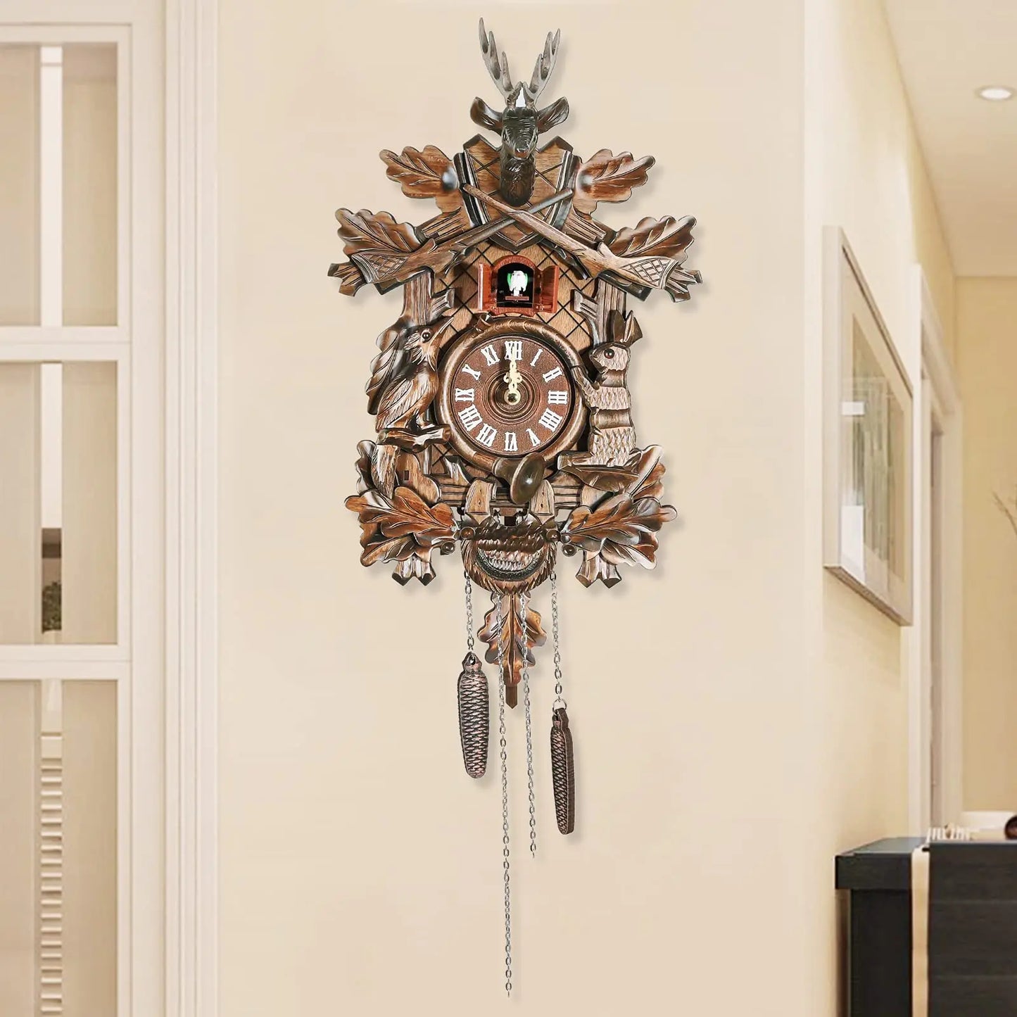 Cuckoo Wall Clock German Traditional Black Forest Style