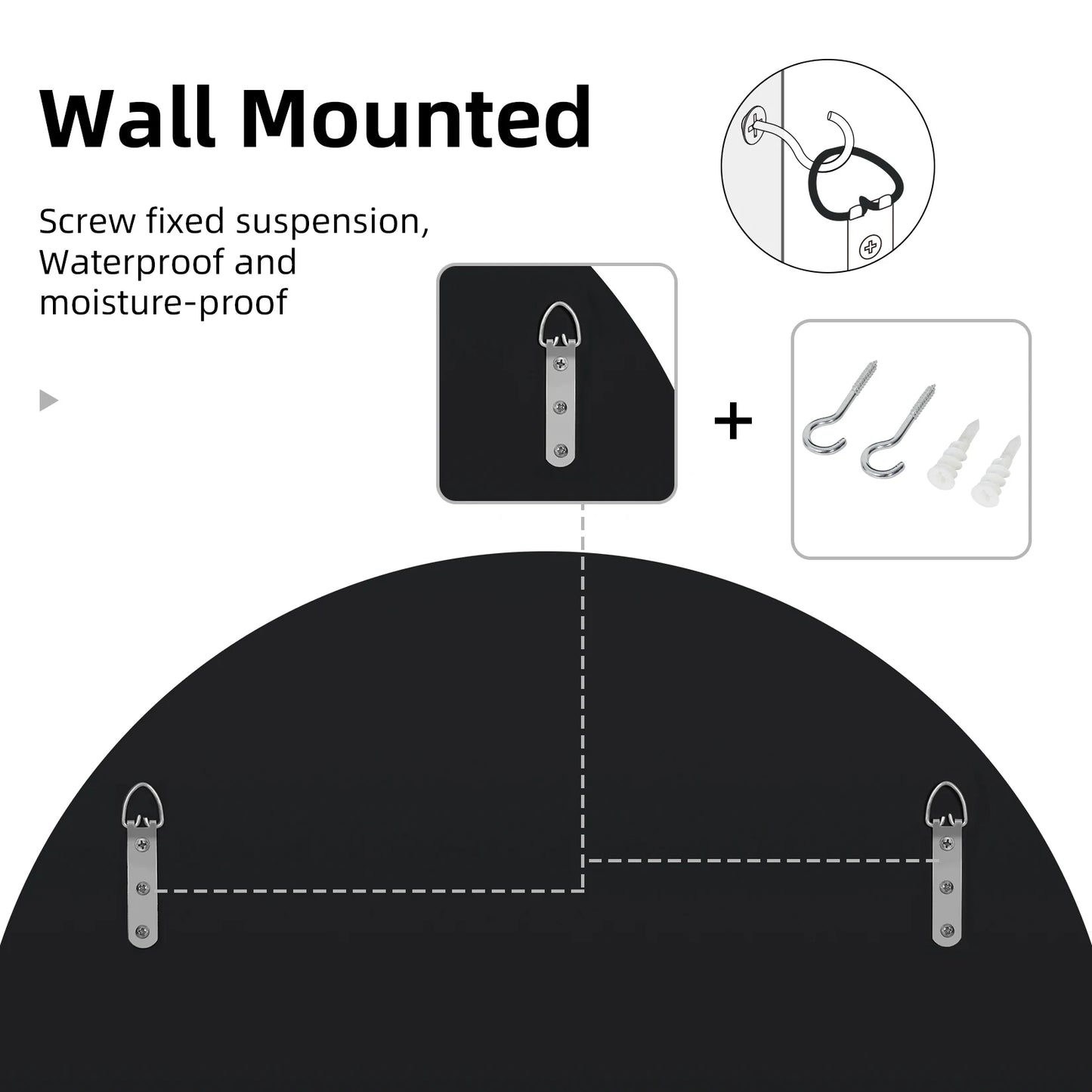 Round Starburst Decorative Wall Mirror For Living Room