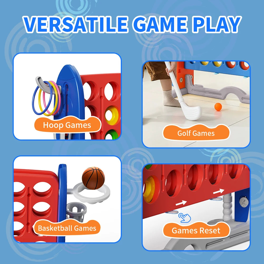 Giant 4 in a Row 3-in-1 Outdoor Garden Game Set