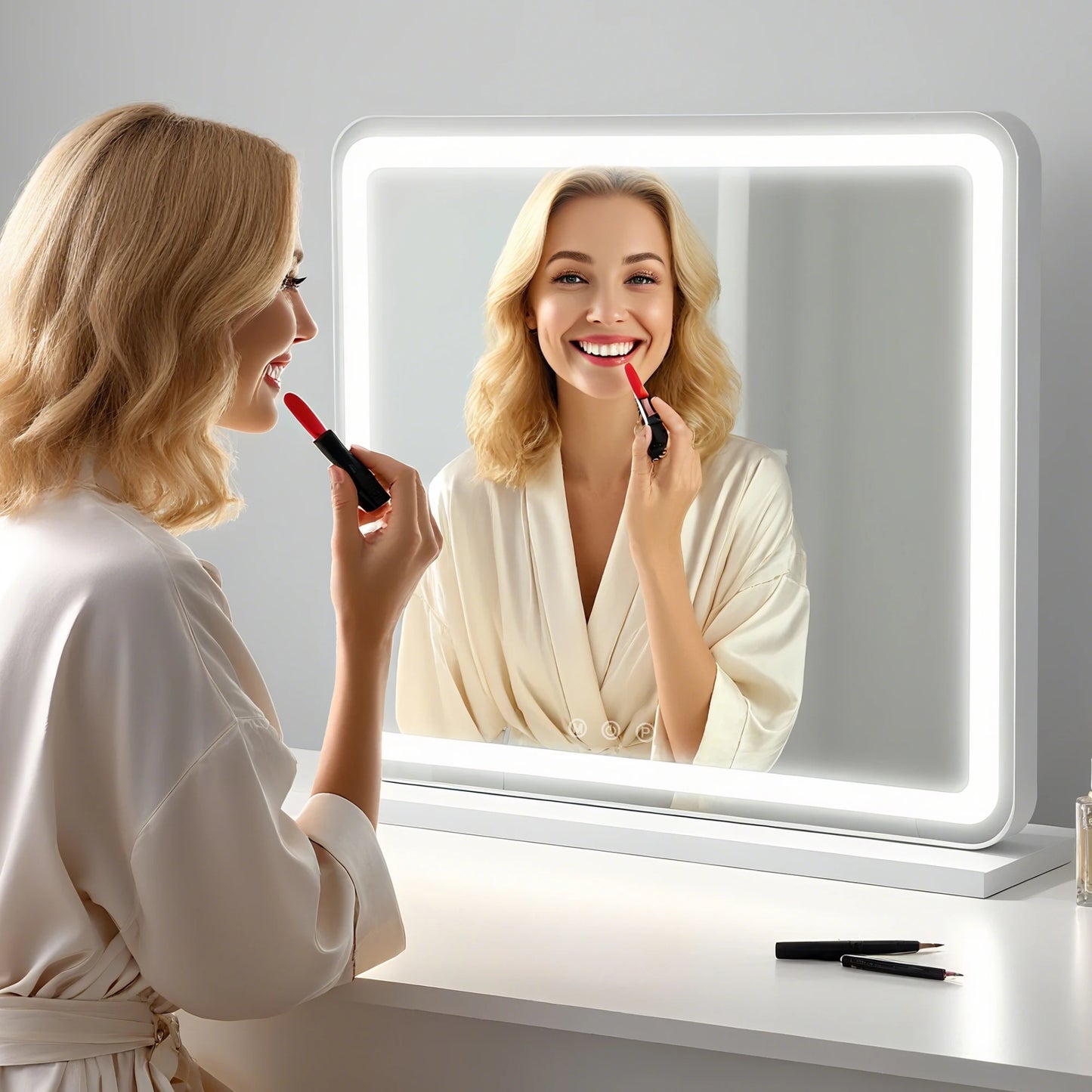 JHK LED Vanity Mirror With Lights Dimmable Memory Function