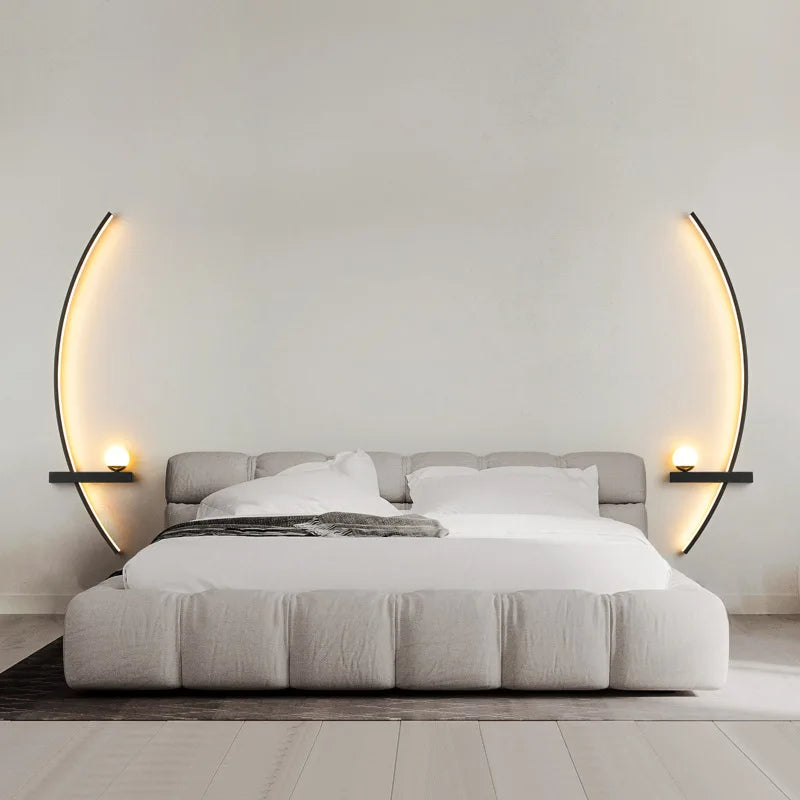 Modern Adjustable LED Wall Lamps Sconce Pair for Living Room