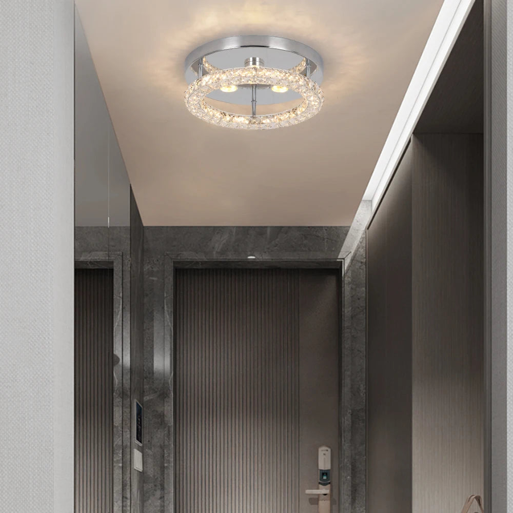VETRULUS Crystal Chandelier Luxury Pendant Ceiling Lamp Led Light Living Room