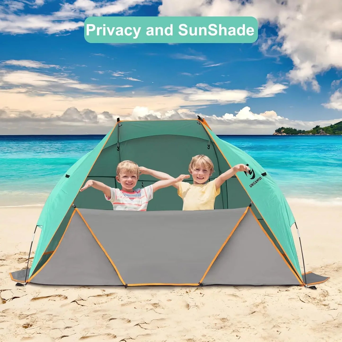 Unp Beach Tent 3 Person Shelter UPF 50 Plus Outdoors